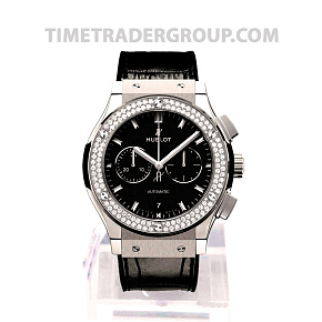 Hublot Classic Fusion Chronograph Titanium Diamonds 45mm 521.NX.1171.LR.1104