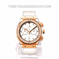 Hublot Classic Fusion Chronograph King Gold White Diamonds 42mm 541.OE.2080.LR.1104