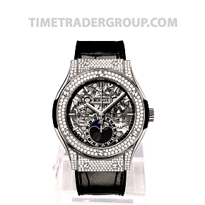 Hublot Classic Fusion Aerofusion Moonphase Titanium Pave 45mm 517.NX.0170.LR.1704