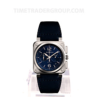 Bell & Ross BR 03-94 Blue Steel BR0394-BLU-ST/SCA