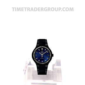 Hublot Classic Fusion Ceramic Blue Bracelet Diamonds 38mm 568.CM.7170.CM.1204