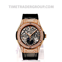Hublot Classic Fusion Aerofusion Moonphase King Gold Pave 45mm 517.OX.0180.LR.1704