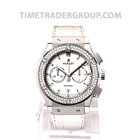 Hublot Classic Fusion Chronograph Titanium White Diamonds 42mm 541.NE.2010.LR.1104