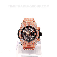 Hublot Big Bang Unico King Gold Pave 45mm Automatic Chronograph 411.OX.1180.OX.3704