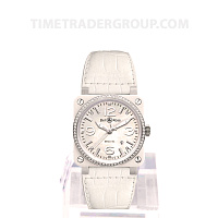 Bell & Ross BR 03-92 White Ceramic Diamonds BR0392-WH-C-D/SCA