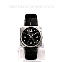 Bell & Ross BR S-92 Officer Black BRS92-BL-ST