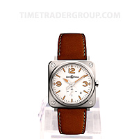 Bell & Ross BR S Steel Heritage W BRS-WHERI-ST/SCA