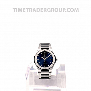 Hublot Classic Fusion Blue Titanium Bracelet 45mm 510.NX.7170.NX