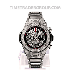 Hublot Big Bang Unico Titanium Pave 45mm Automatic Chronograph 411.NX.1170.NX.3704