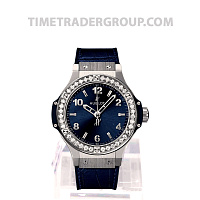 Hublot Big Bang Steel Blue Diamonds 38mm 361.SX.7170.LR.1204
