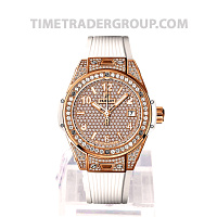 Hublot Big Bang One Click King Gold White Full Pave 39mm 465.OE.9010.RW.1604