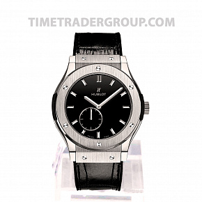 Hublot Classic Fusion Ultra-Thin Titanium Black Shiny Dial 45mm 515.NX.1270.LR