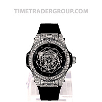 Hublot Big Bang Sang Bleu Steel Pave 39mm 465.SS.1117.VR.1704.MXM18