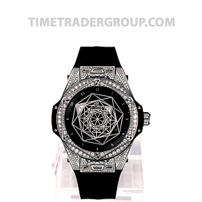 Hublot Big Bang Sang Bleu Steel Pave 39mm 465.SS.1117.VR.1704.MXM18